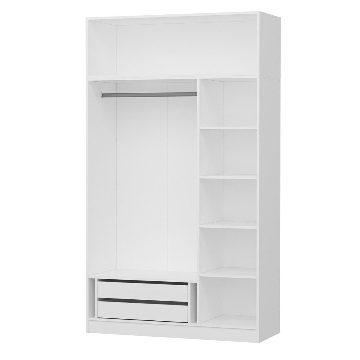 Ντουλάπα 135x235x52 εκ Λευκό 506MNR2401