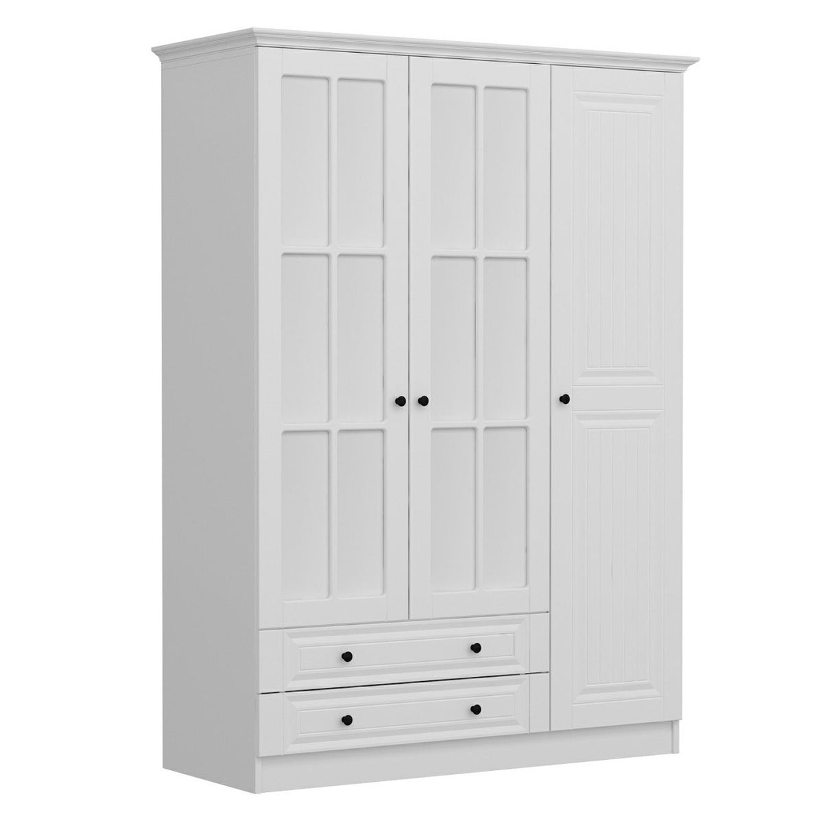 Ντουλάπα 135x210x52 εκ Λευκό 506MNR2406