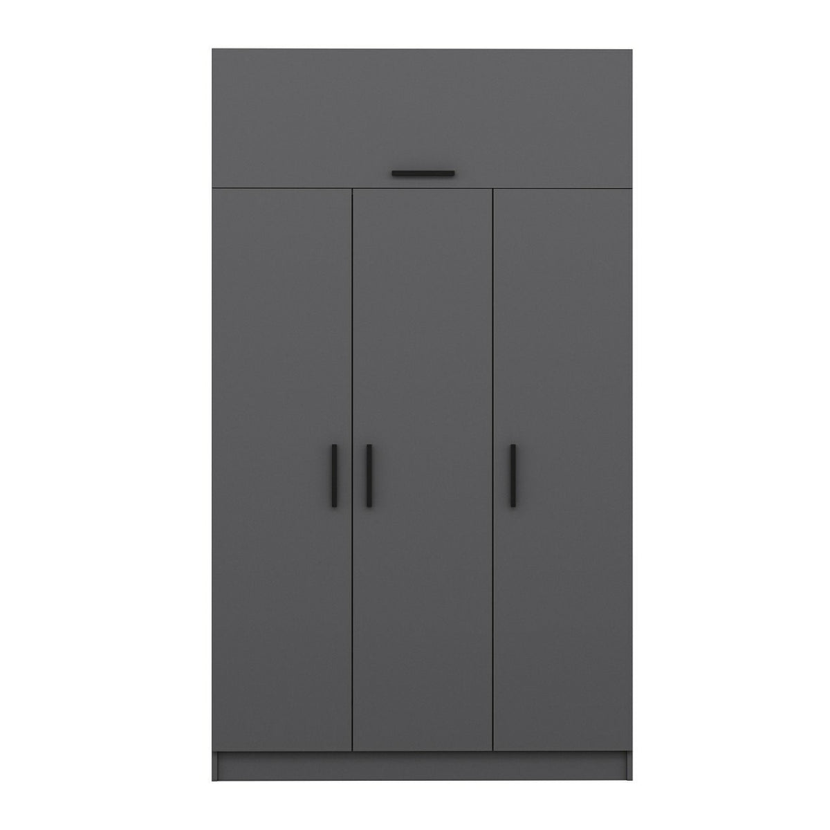 Ντουλάπα 135x255x52 εκ Ανθρακί 506MNR2414