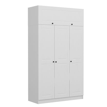 Ντουλάπα 135x235x52 εκ Λευκό 506MNR2419