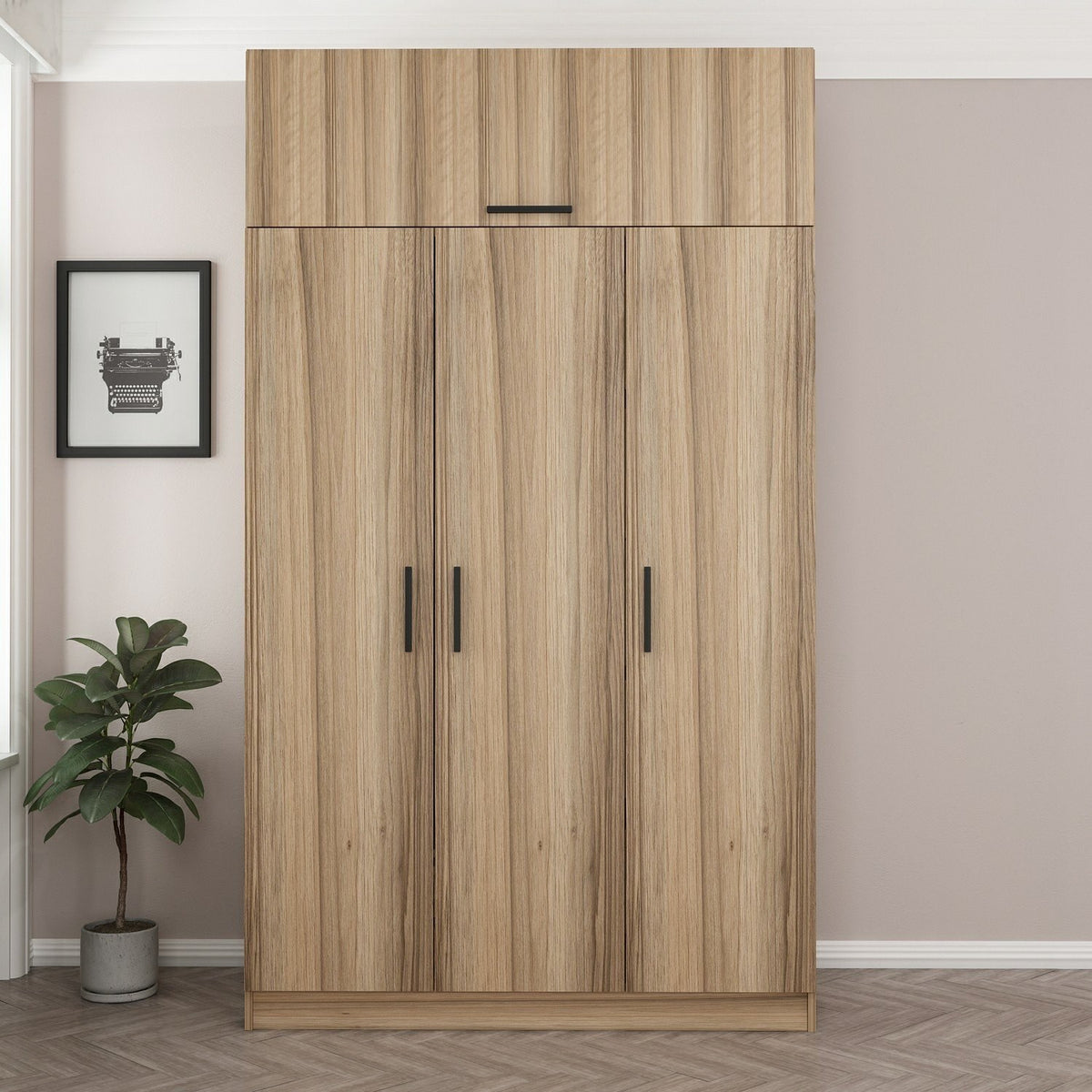 Ντουλάπα 135x255x52 εκ Dore 506MNR2422