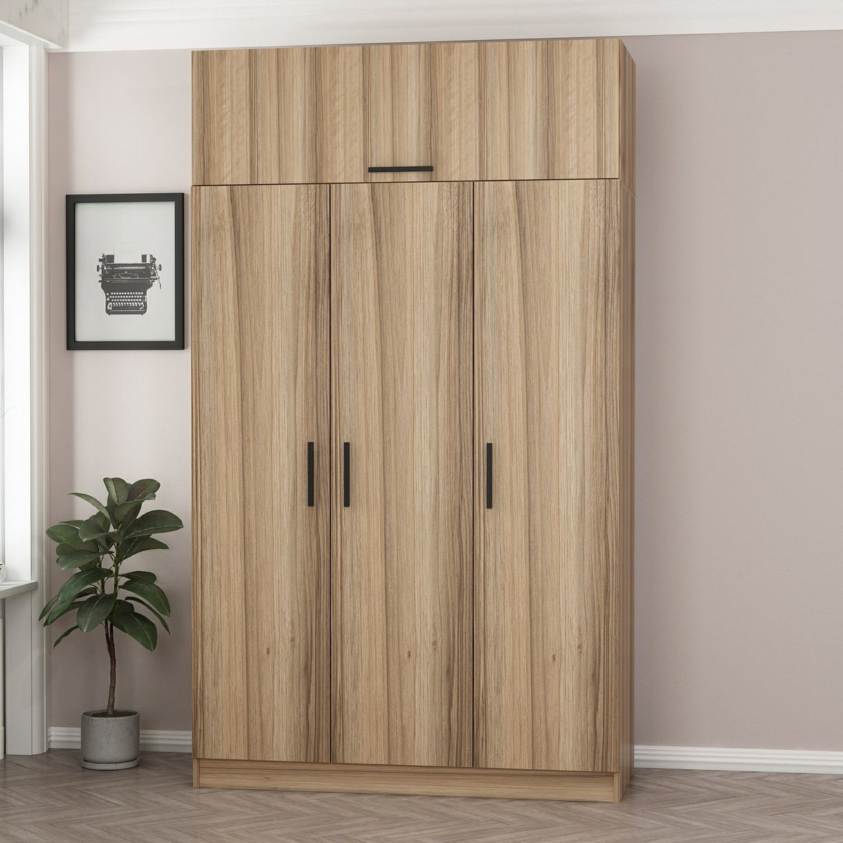 Ντουλάπα 135x255x52 εκ Dore 506MNR2422