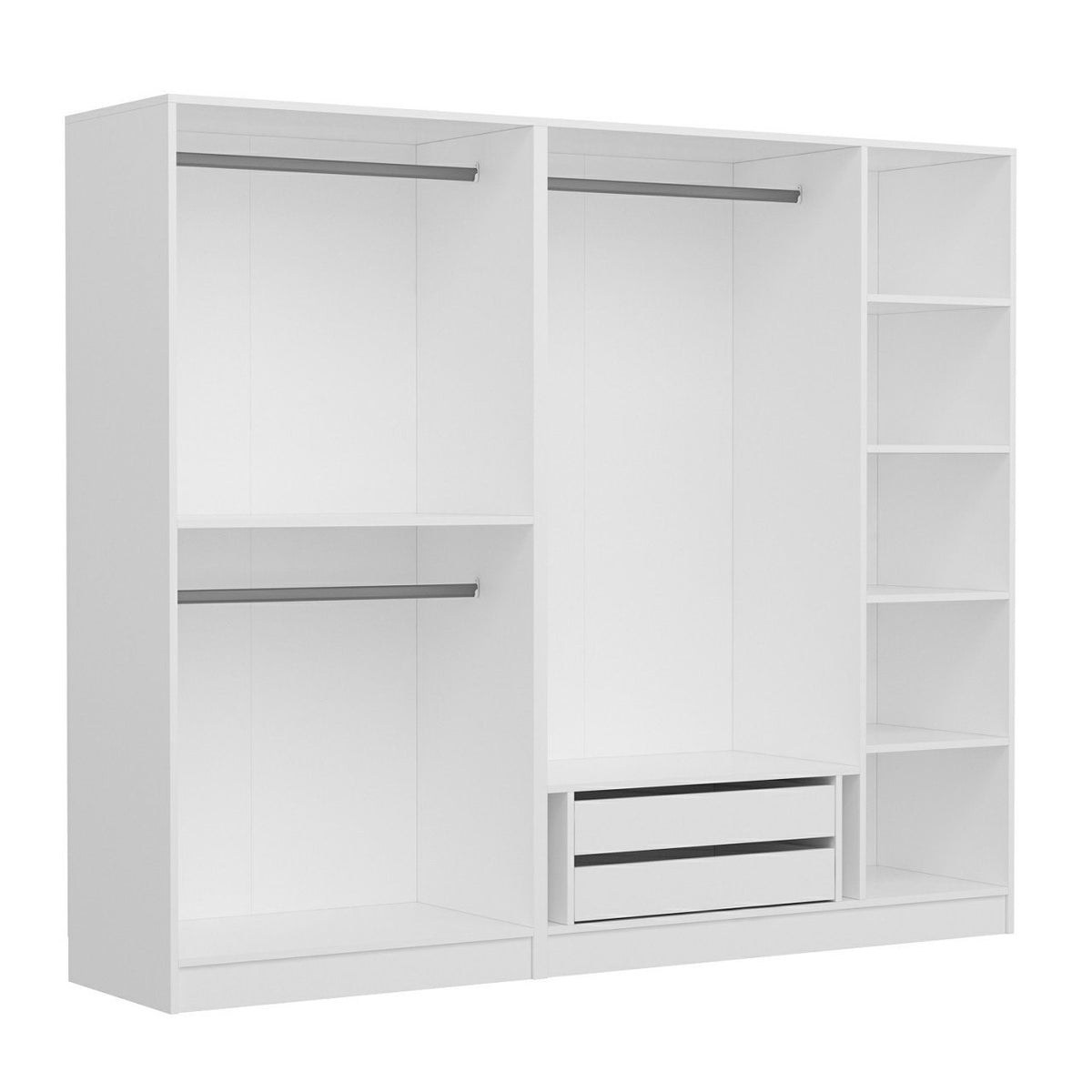 Ντουλάπα 225x210x52 εκ Λευκό 506MNR2429