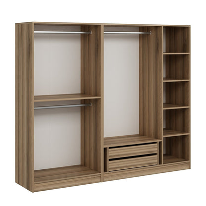 Ντουλάπα 225x190x52 εκ Dore 506MNR2430
