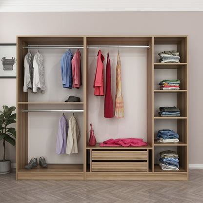 Ντουλάπα 225x210x52 εκ Dore 506MNR2431