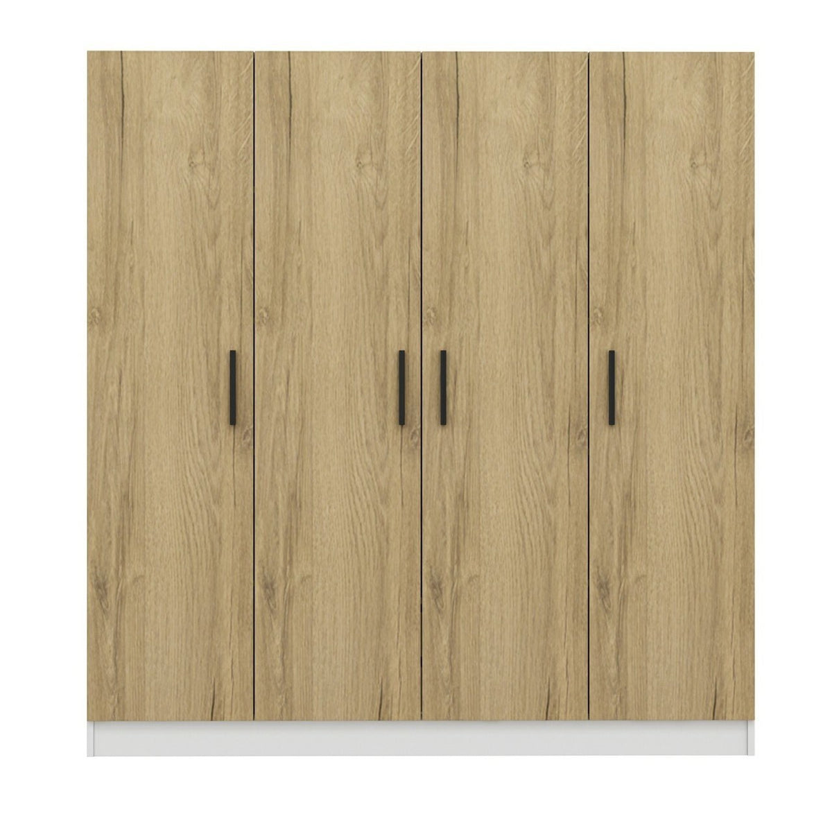 Ντουλάπα 180x190x52 εκ Walnut White 506MNR2432