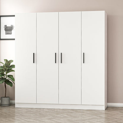 Ντουλάπα 180x210x52 εκ Λευκό 506MNR2443