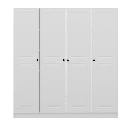 Ντουλάπα 180x190x52 εκ Λευκό 506MNR2454
