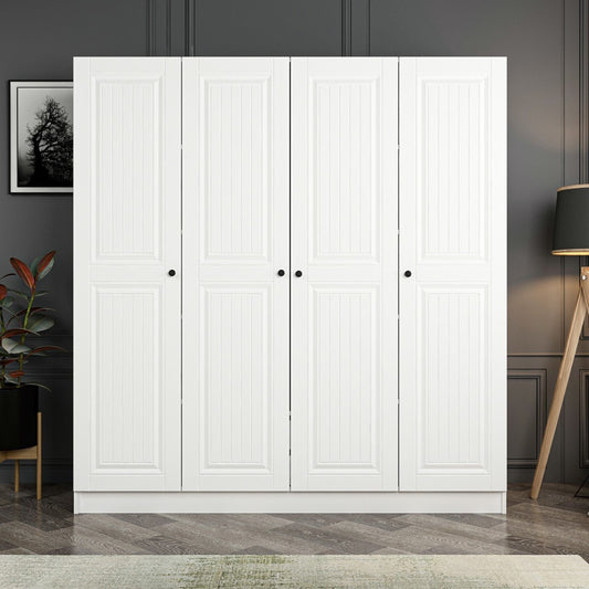 Ντουλάπα 180x210x52 εκ Λευκό 506MNR2455