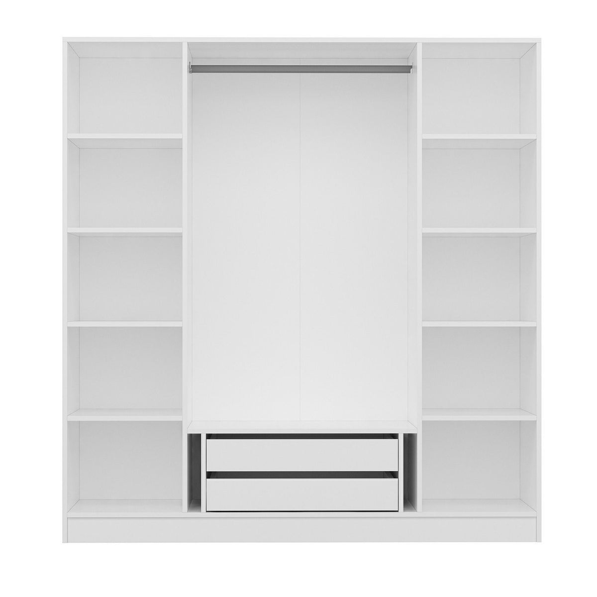 Ντουλάπα 180x210x52 εκ Λευκό 506MNR2492