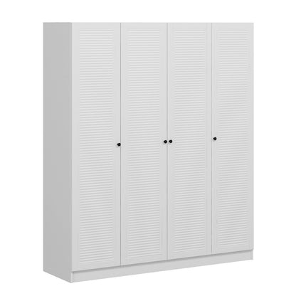 Ντουλάπα 180x210x52 εκ Λευκό 506MNR2499