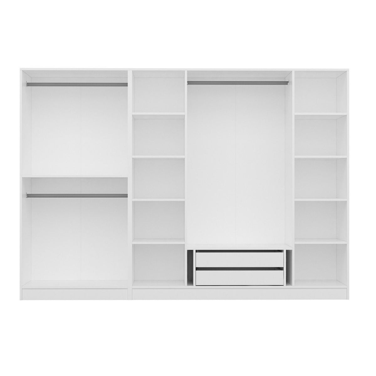 Ντουλάπα 270x190x52 εκ Λευκό 506MNR2505