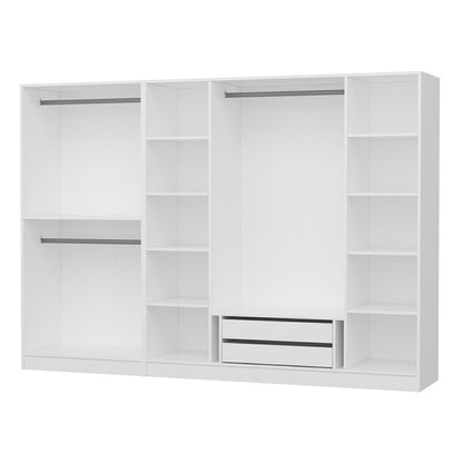 Ντουλάπα 270x210x52 εκ Λευκό 506MNR2506