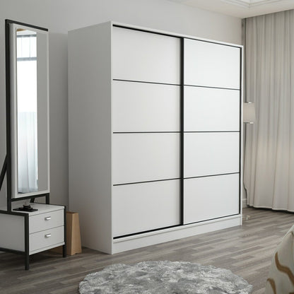 Ντουλάπα 180x190x52 εκ Λευκό 506MNR2515