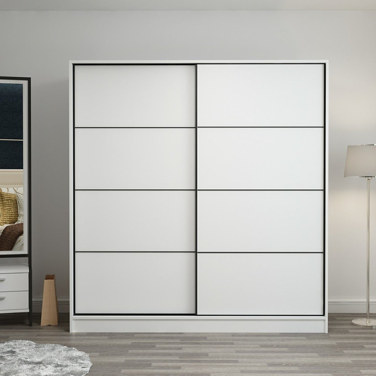 Ντουλάπα 180x210x52 εκ Λευκό 506MNR2516