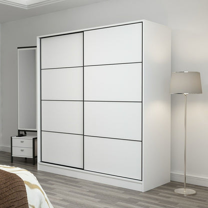 Ντουλάπα 180x210x52 εκ Λευκό 506MNR2516
