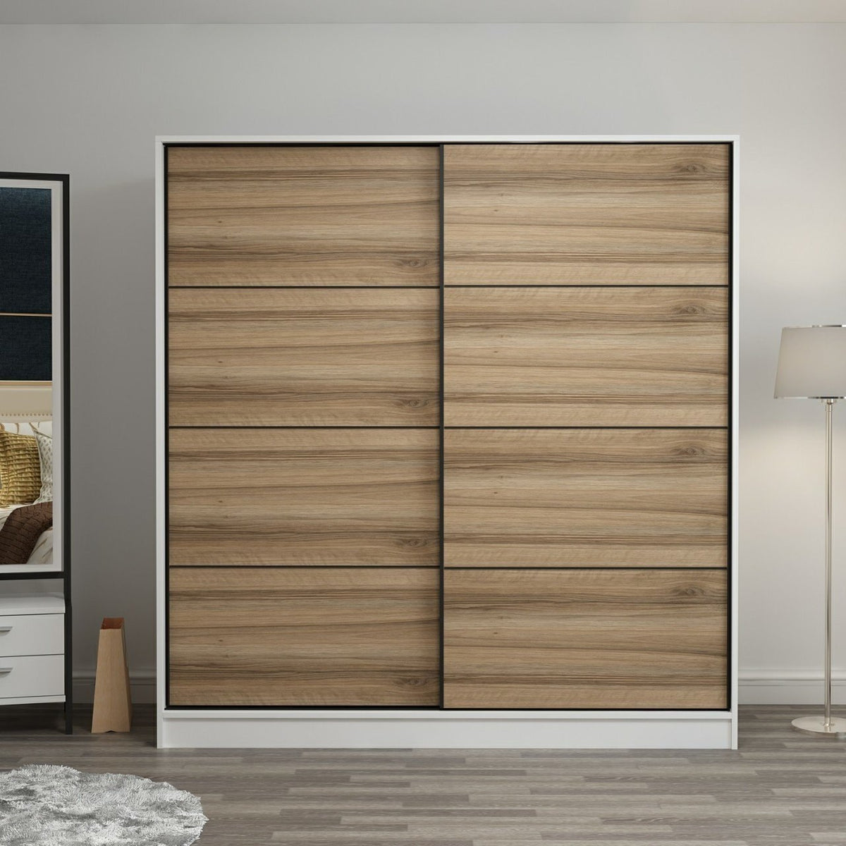 Ντουλάπα 180x210x52 εκ White Dore 506MNR2518