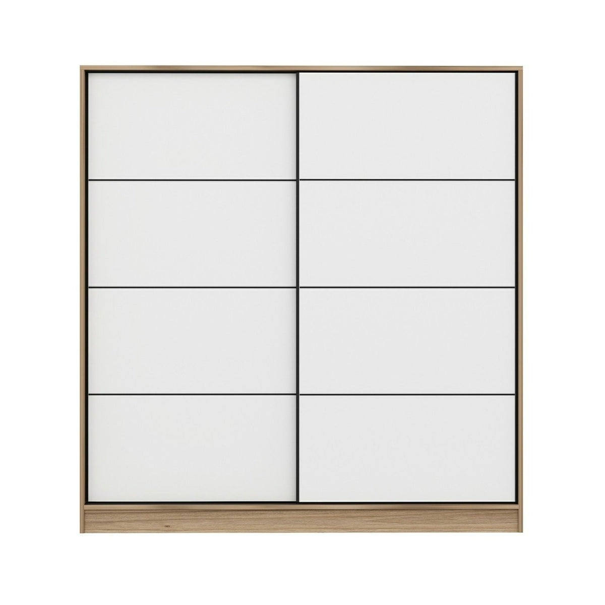 Ντουλάπα 180x190x52 εκ White Dore 506MNR2529