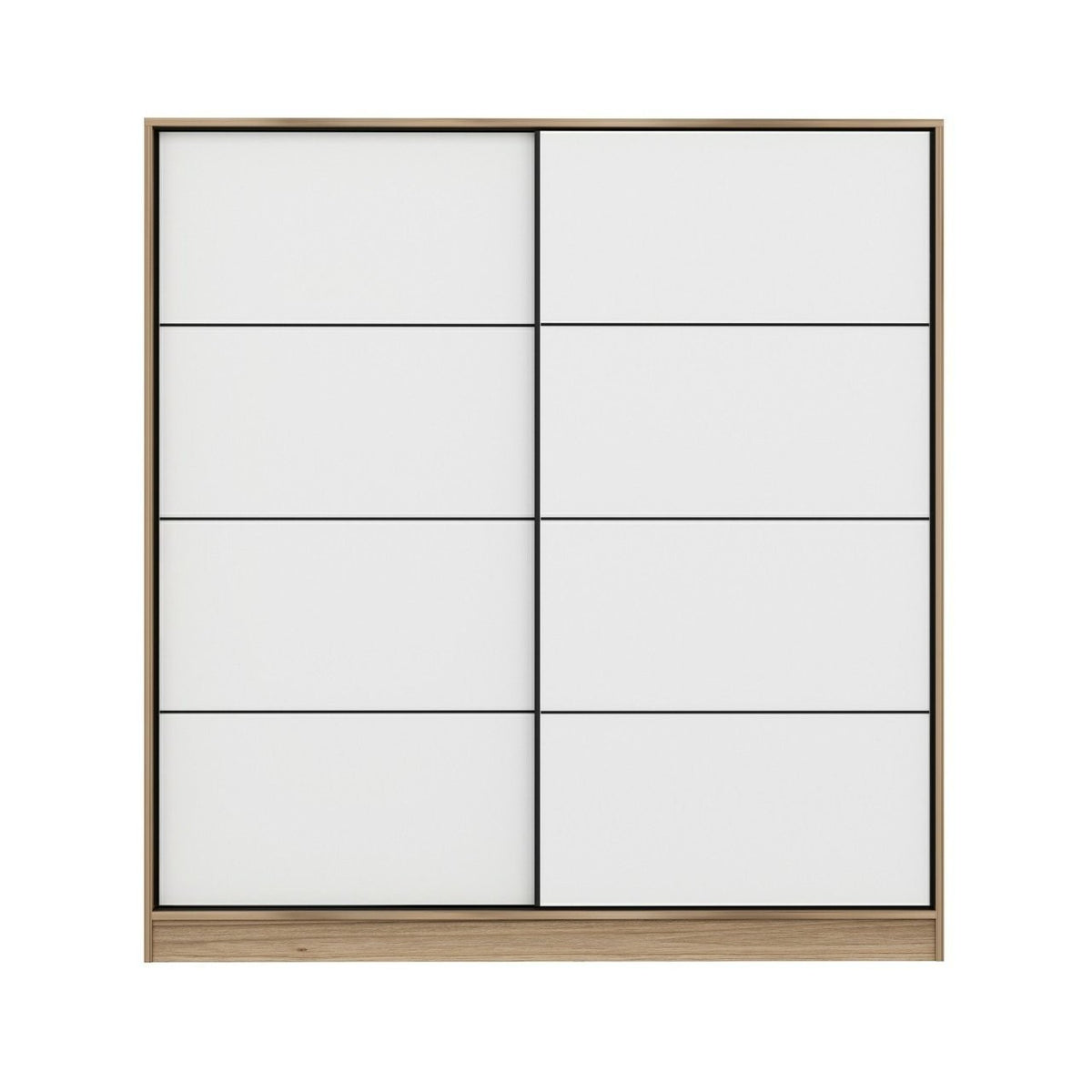 Ντουλάπα 180x210x52 εκ White Dore 506MNR2530