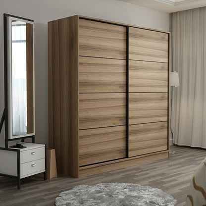Ντουλάπα 180x190x52 εκ Dore 506MNR2531