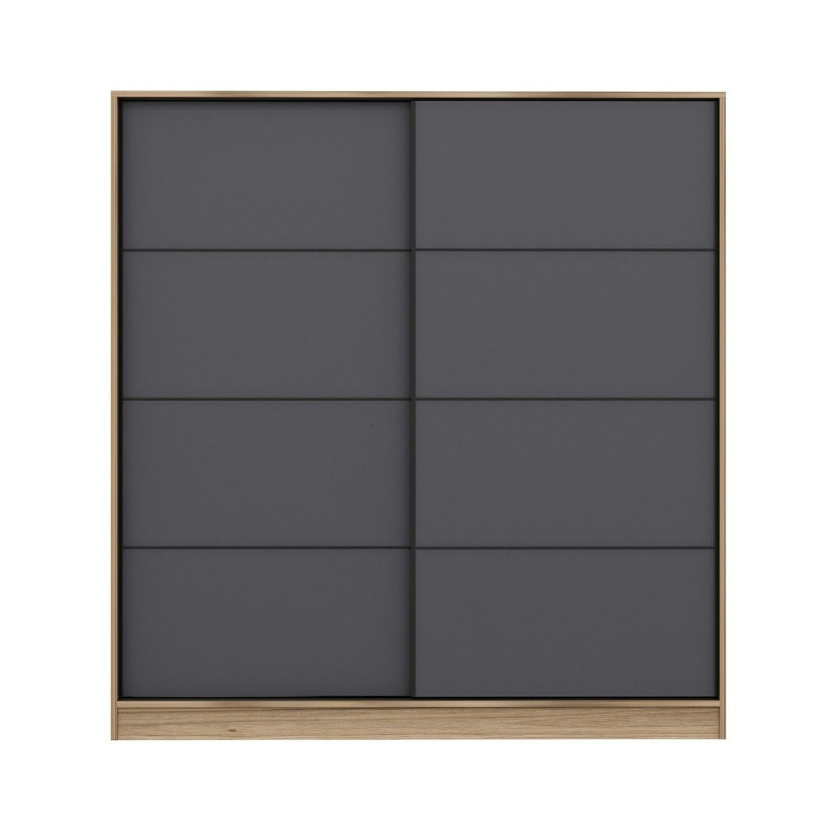Ντουλάπα 180x190x52 εκ Dore Anthracite 506MNR2533