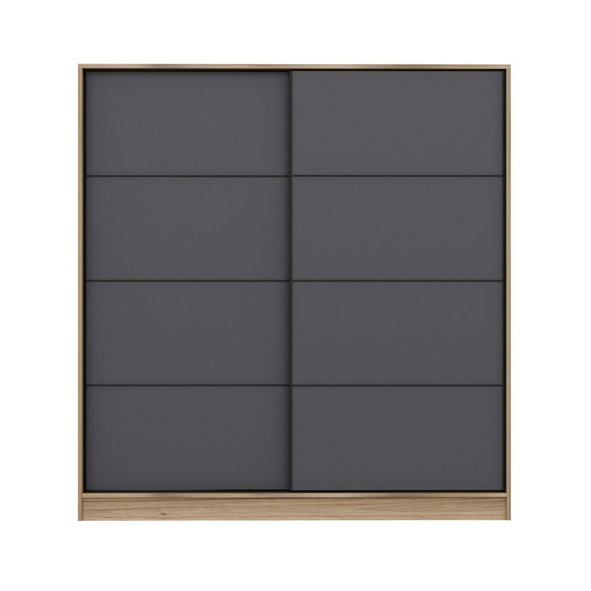 Ντουλάπα 180x210x52 εκ Dore Anthracite 506MNR2534