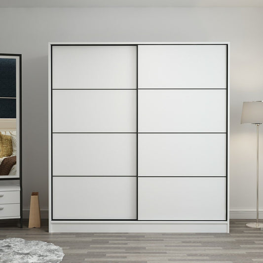Ντουλάπα 220x210x52 εκ Λευκό 506MNR2543