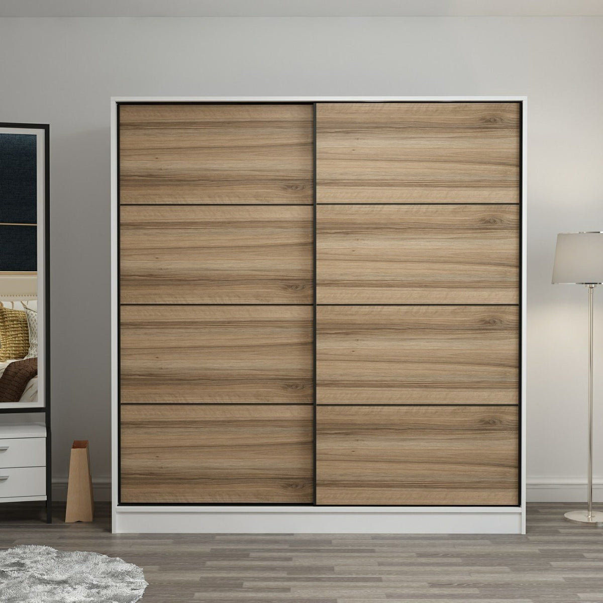 Ντουλάπα 220x210x52 εκ Λευκό 506MNR2544