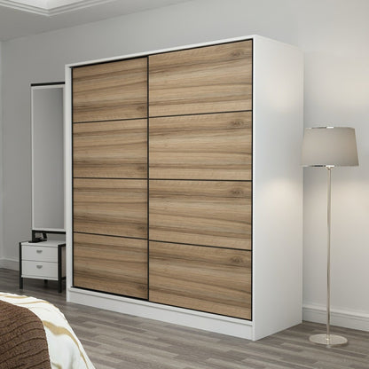 Ντουλάπα 220x210x52 εκ Λευκό 506MNR2544