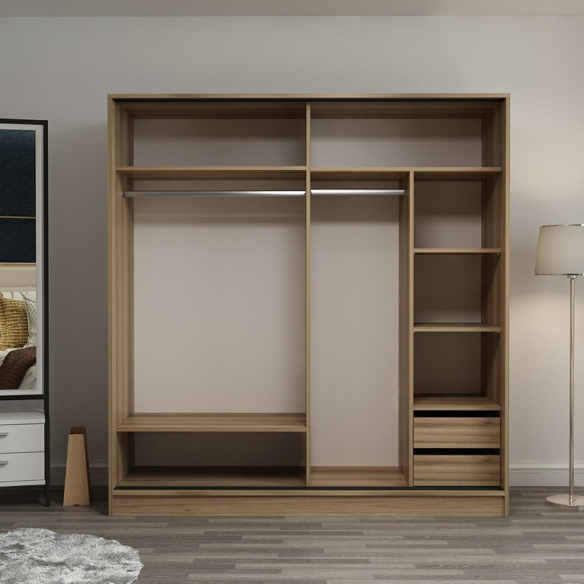 Ντουλάπα 220x210x60 εκ Dore 506MNR2551