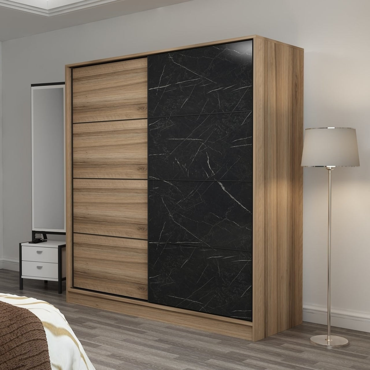 Ντουλάπα 220x210x60 εκ Dore 506MNR2555