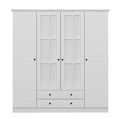 Ντουλάπα 180x190x52 εκ Λευκό 506MNR2558