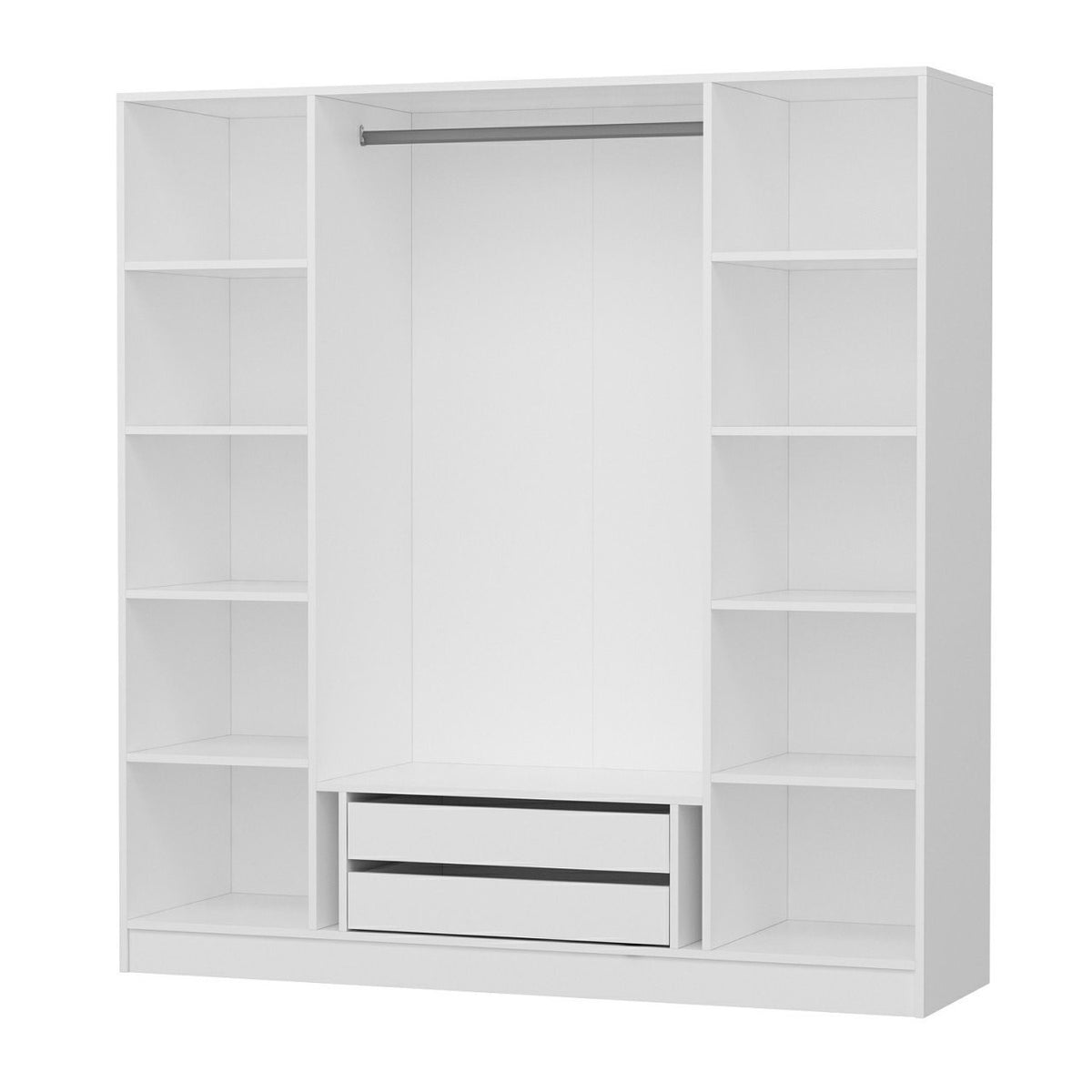 Ντουλάπα 180x210x52 εκ Λευκό 506MNR2559
