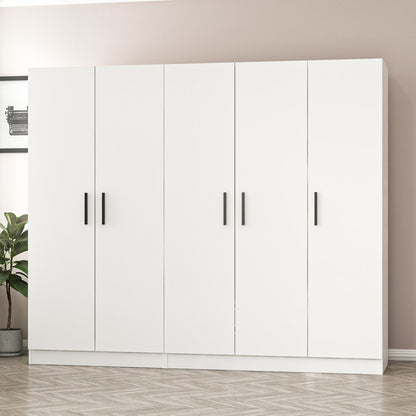 Ντουλάπα 225x190x52 εκ Λευκό 506MNR2565