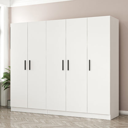 Ντουλάπα 225x210x52 εκ Λευκό 506MNR2566
