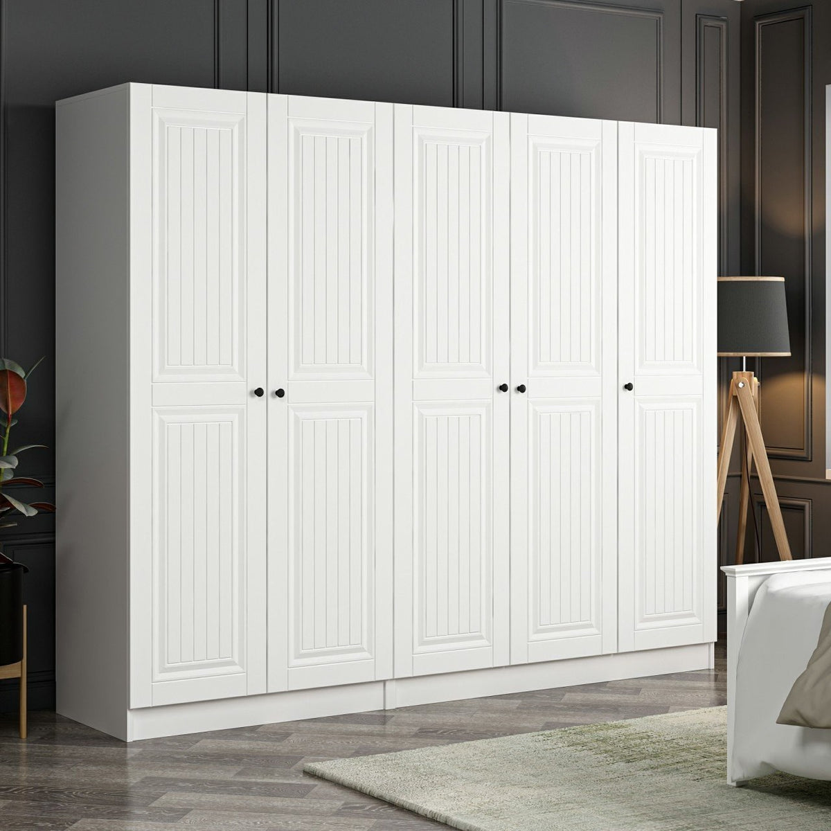 Ντουλάπα 225x210x52 εκ Λευκό 506MNR2574