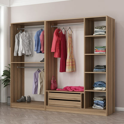 Ντουλάπα 225x210x52 εκ Dore 506MNR2597