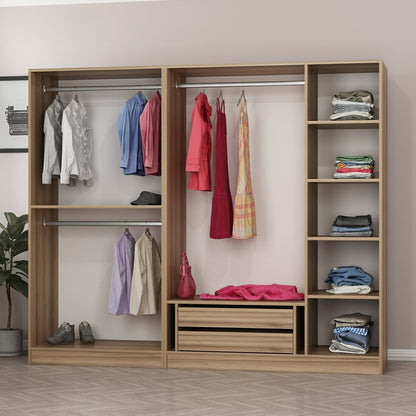 Ντουλάπα 225x210x52 εκ Dore 506MNR2597