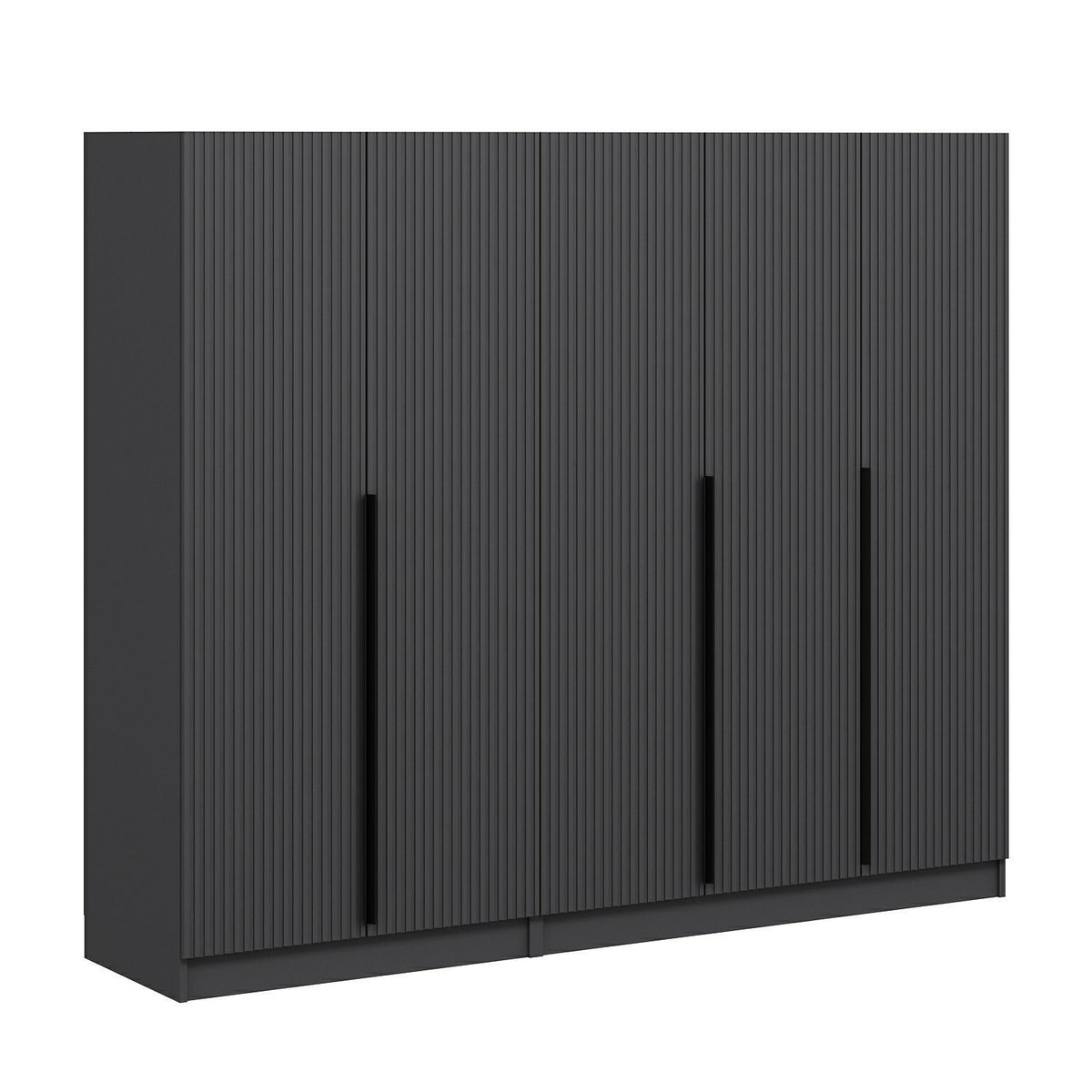 Ντουλάπα 225x210x52 εκ Ανθρακί 506MNR2603