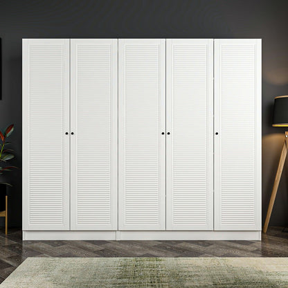 Ντουλάπα 225x190x52 εκ Λευκό 506MNR2609