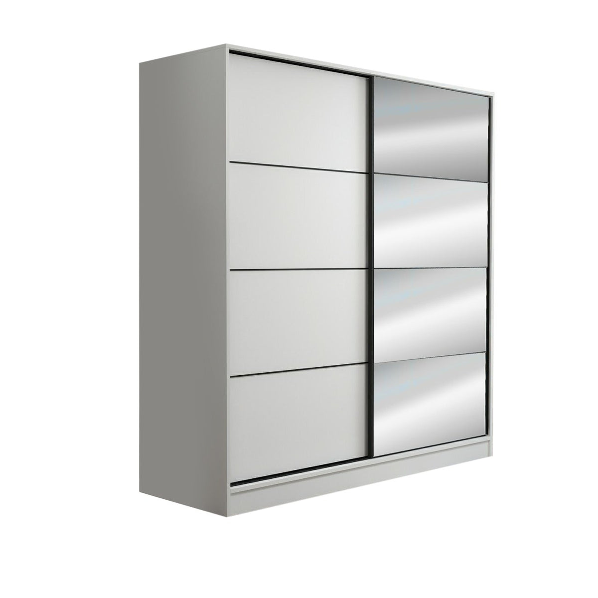 Ντουλάπα 180x210x52 εκ Λευκό 506MNR2624