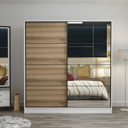 Ντουλάπα 180x210x52 εκ White Dore 506MNR2626