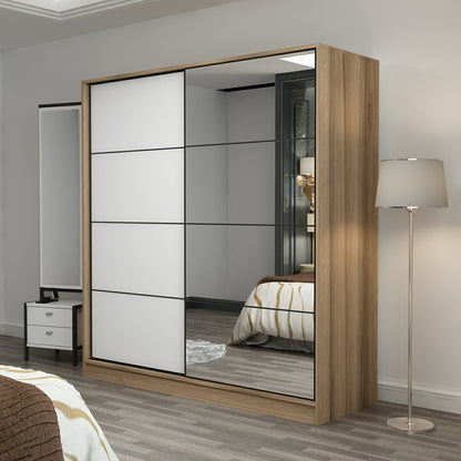Ντουλάπα 180x190x52 εκ Dore White 506MNR2631