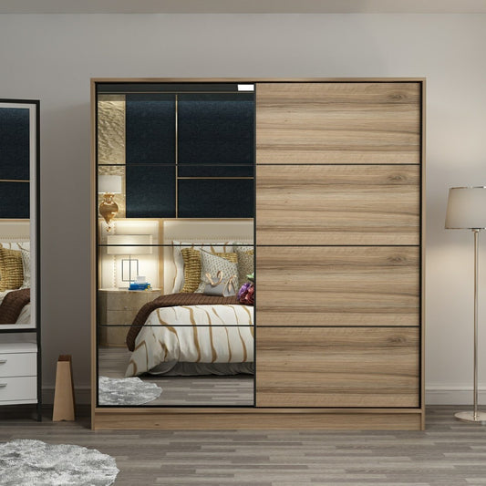 Ντουλάπα 180x190x60 εκ Dore 506MNR2633