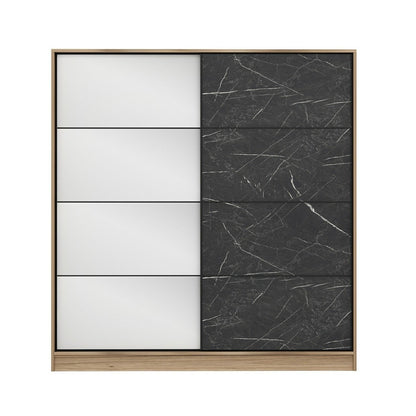 Ντουλάπα 180x190x52 εκ Dore Black 506MNR2637