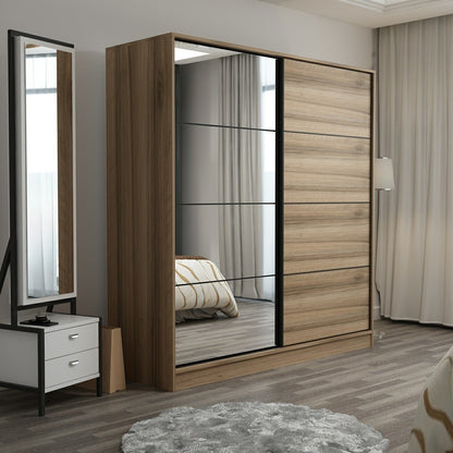 Ντουλάπα 220x210x52 εκ Dore 506MNR2643