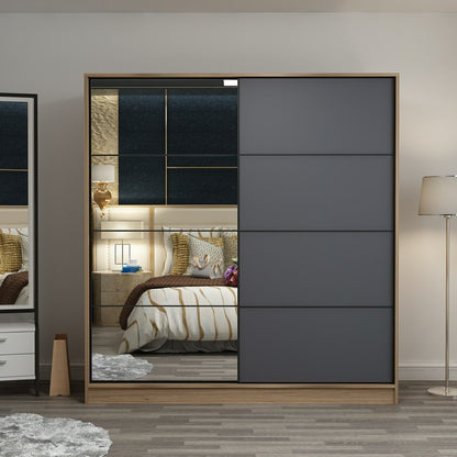 Ντουλάπα 220x210x60 εκ Dore 506MNR2644