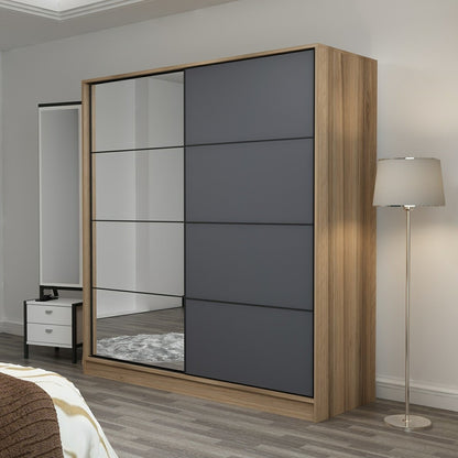 Ντουλάπα 220x210x60 εκ Dore 506MNR2644