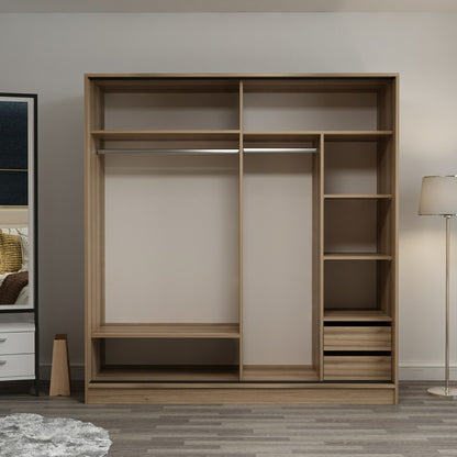 Ντουλάπα 220x210x52 εκ Dore 506MNR2645
