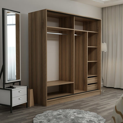 Ντουλάπα 220x210x52 εκ Dore 506MNR2645